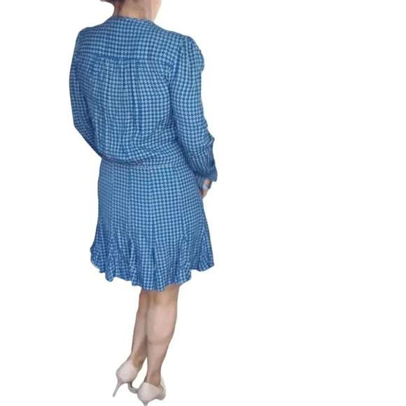 NWT Veronica Beard Riggins Blue & Black Dress Size 10 - Picture 3 of 9